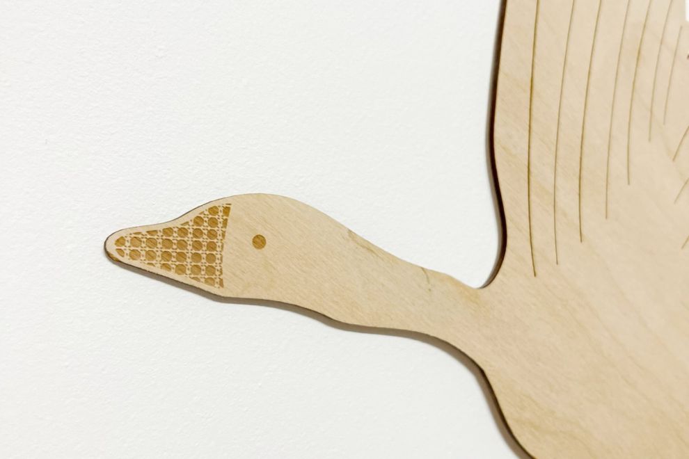 Wooden Goose Set Wall Decoration