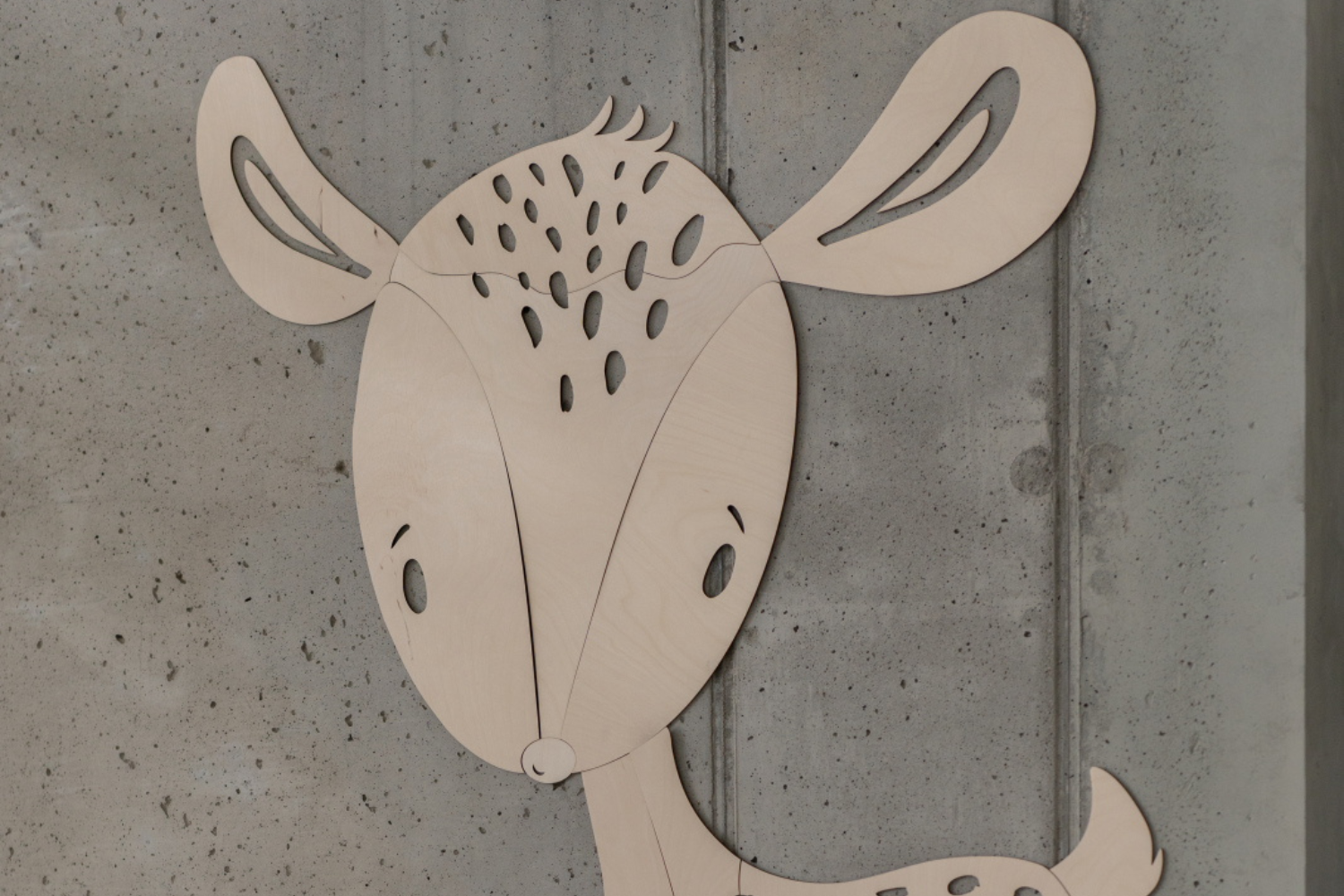 Deer Wooden Wall Decoration