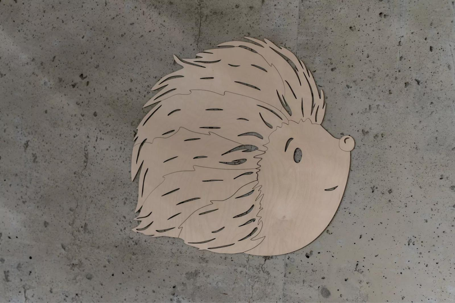 Hedgehog Wooden Wall Decoration