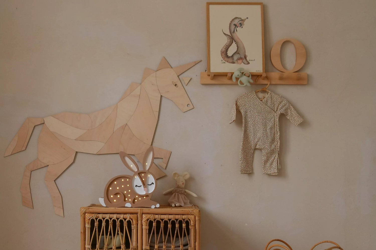 Decoración mural Caballo ou Unicornio