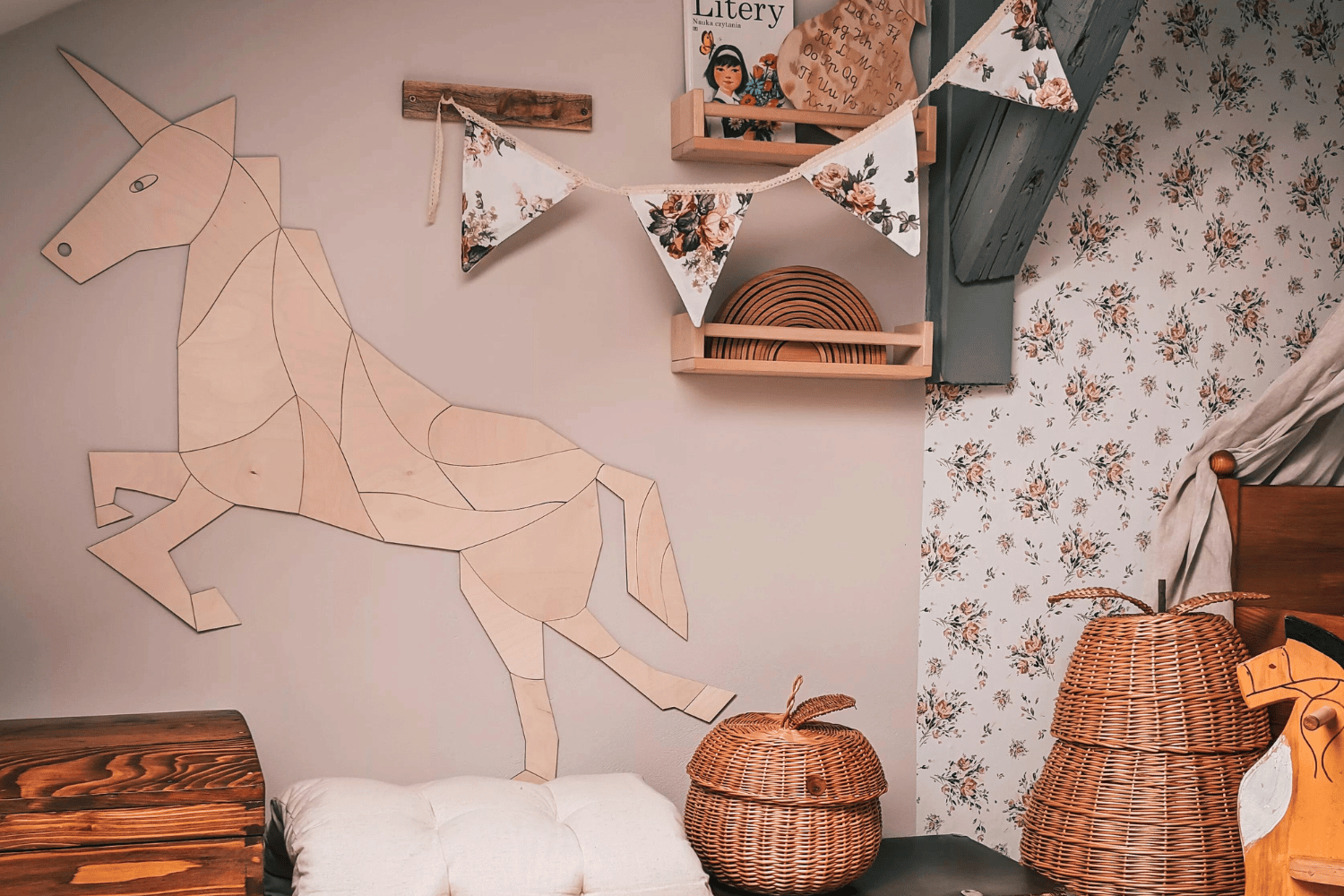 Decoración mural Caballo ou Unicornio