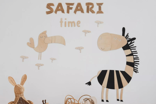 Nástěnná dekorace zebra