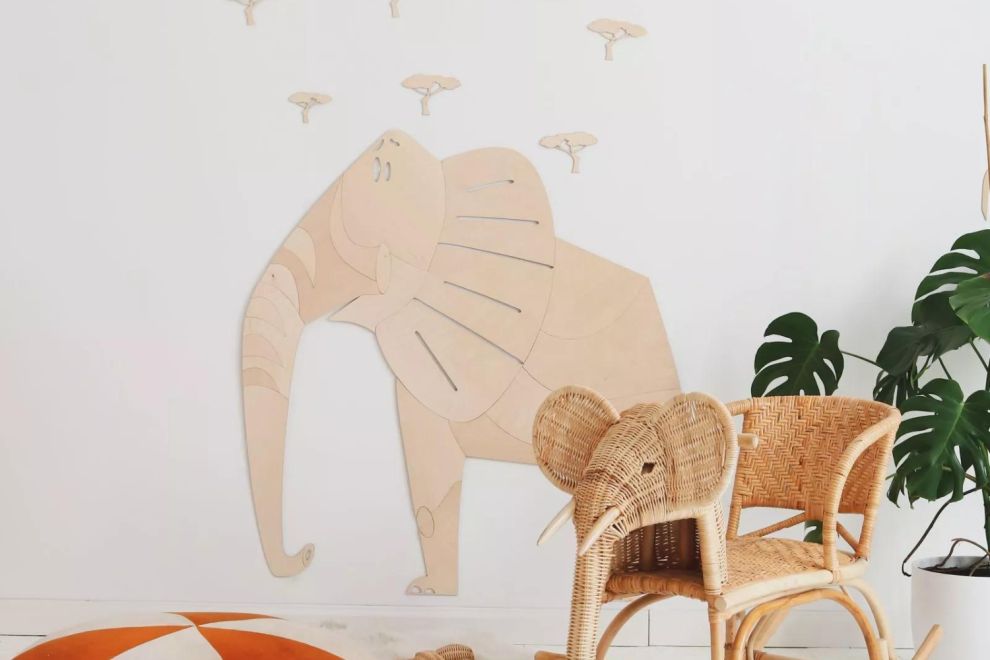 Decoración mural Elefante