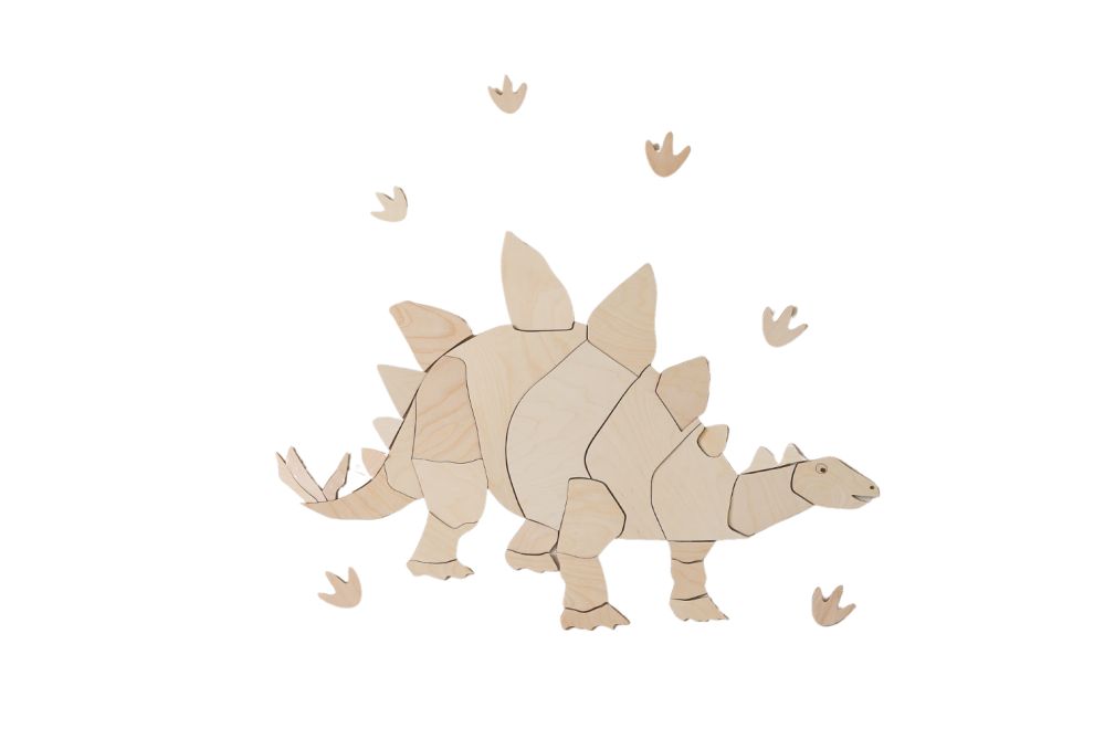 Decoração de Parede Dinosauro Origami