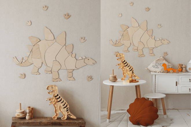 Nástěnná dekorace Stegosaurus