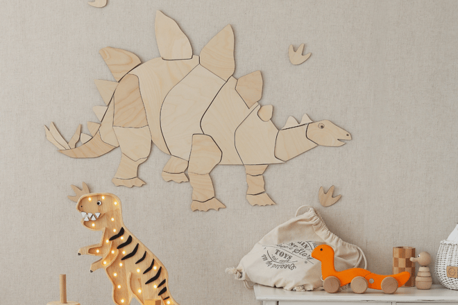 Nástěnná dekorace Stegosaurus