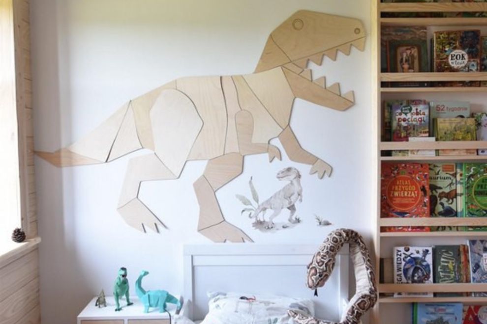 Decoración mural T-Rex