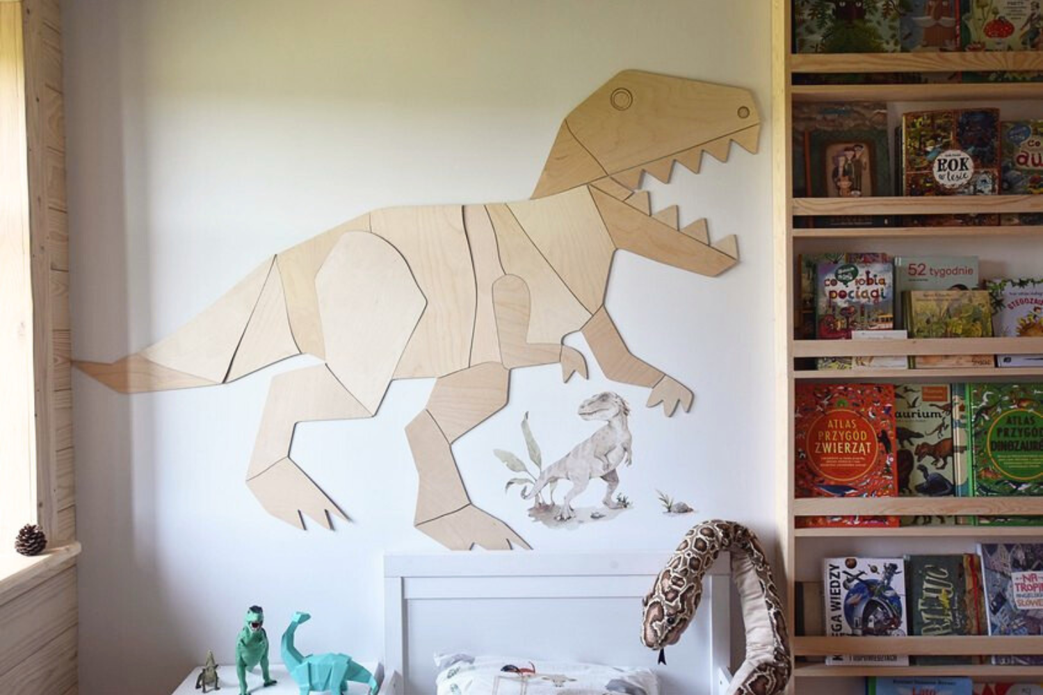 Decoración mural T-Rex