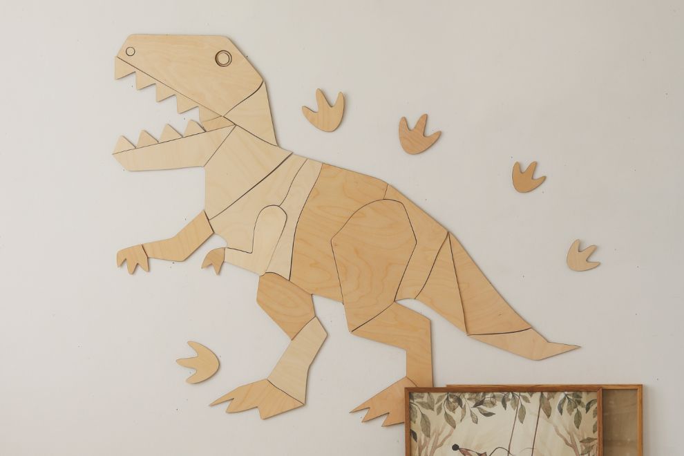 Decoración mural T-Rex