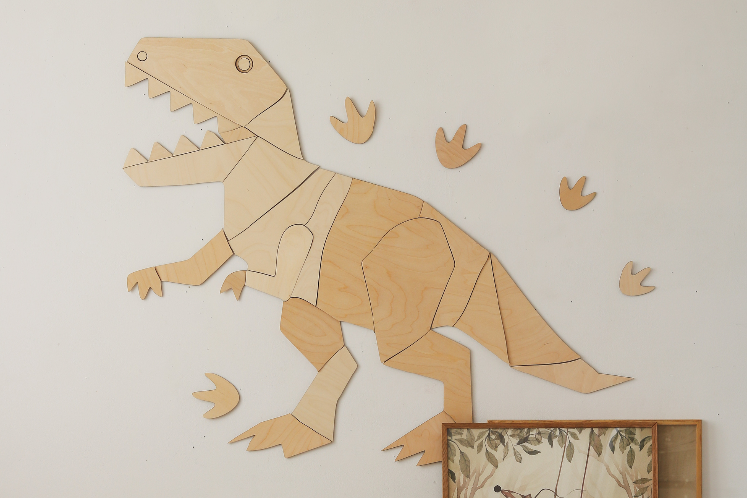 Decoración mural T-Rex