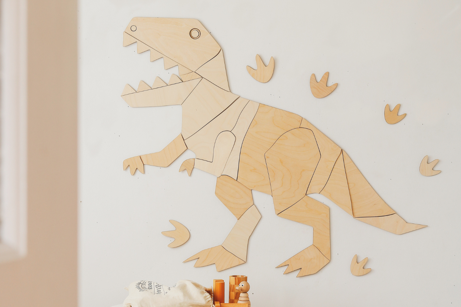 Decoración mural T-Rex