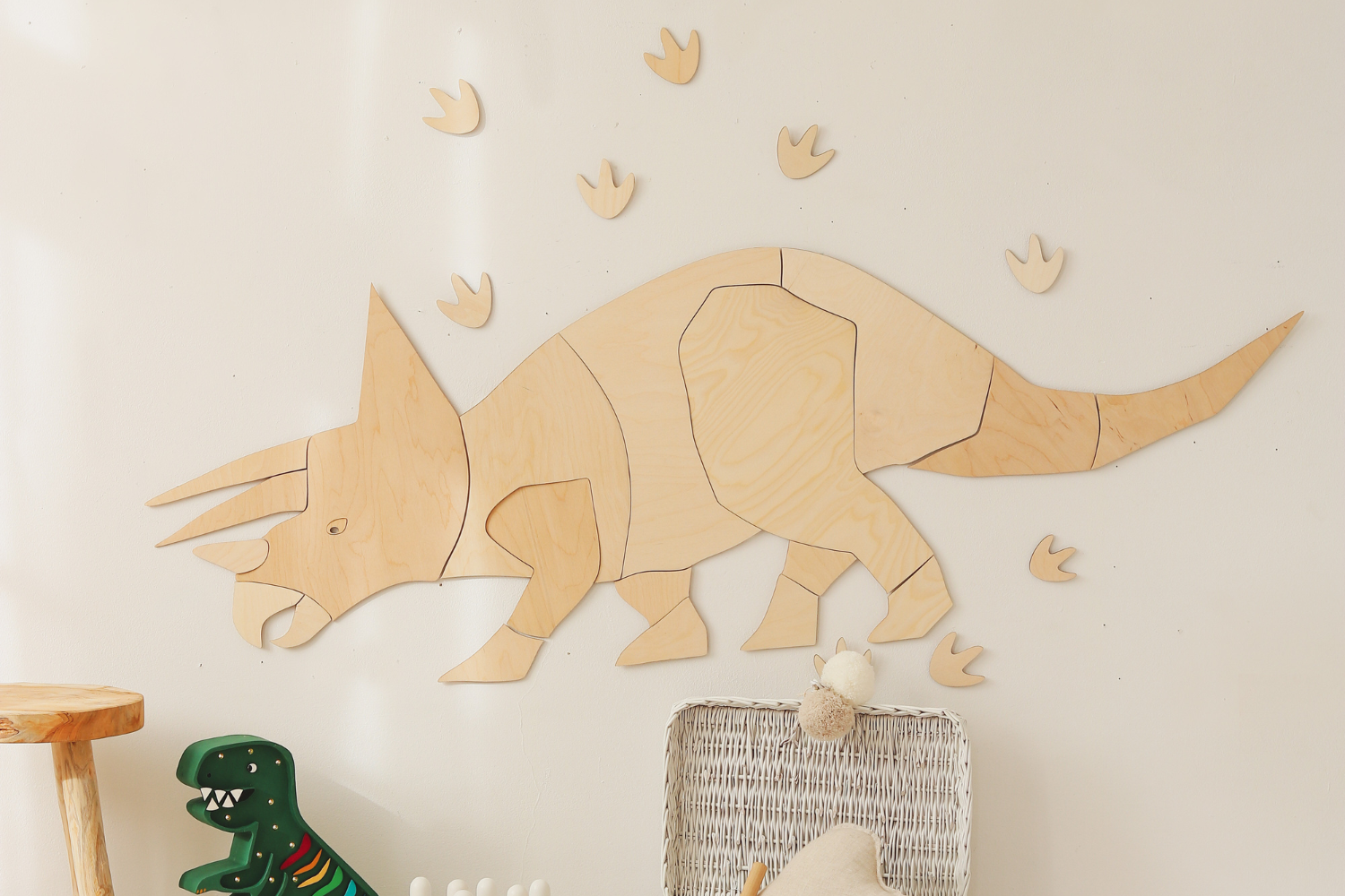 Decoración Mural Triceratops