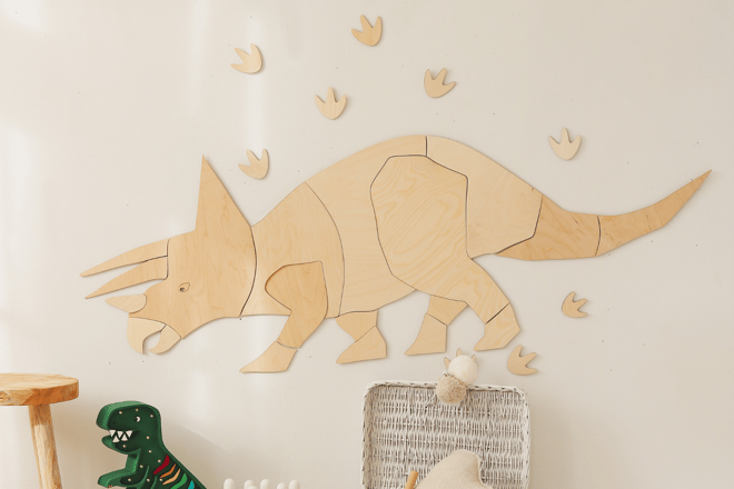 Nástěnná Dekorace Triceratops