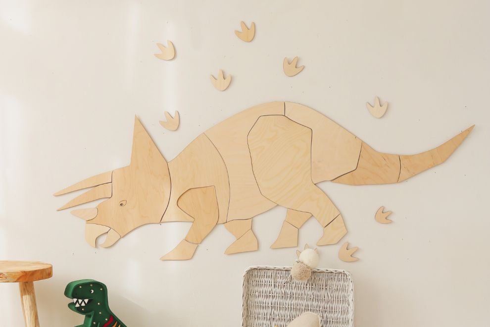 Decorazione murale Triceratopo