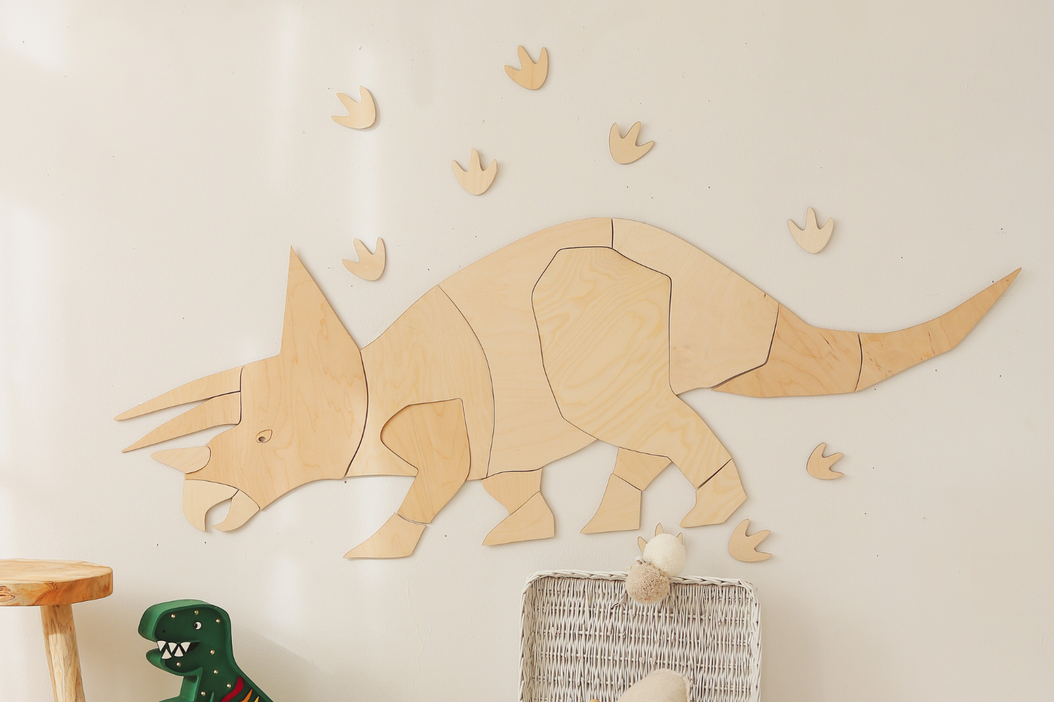 Decoración Mural Triceratops