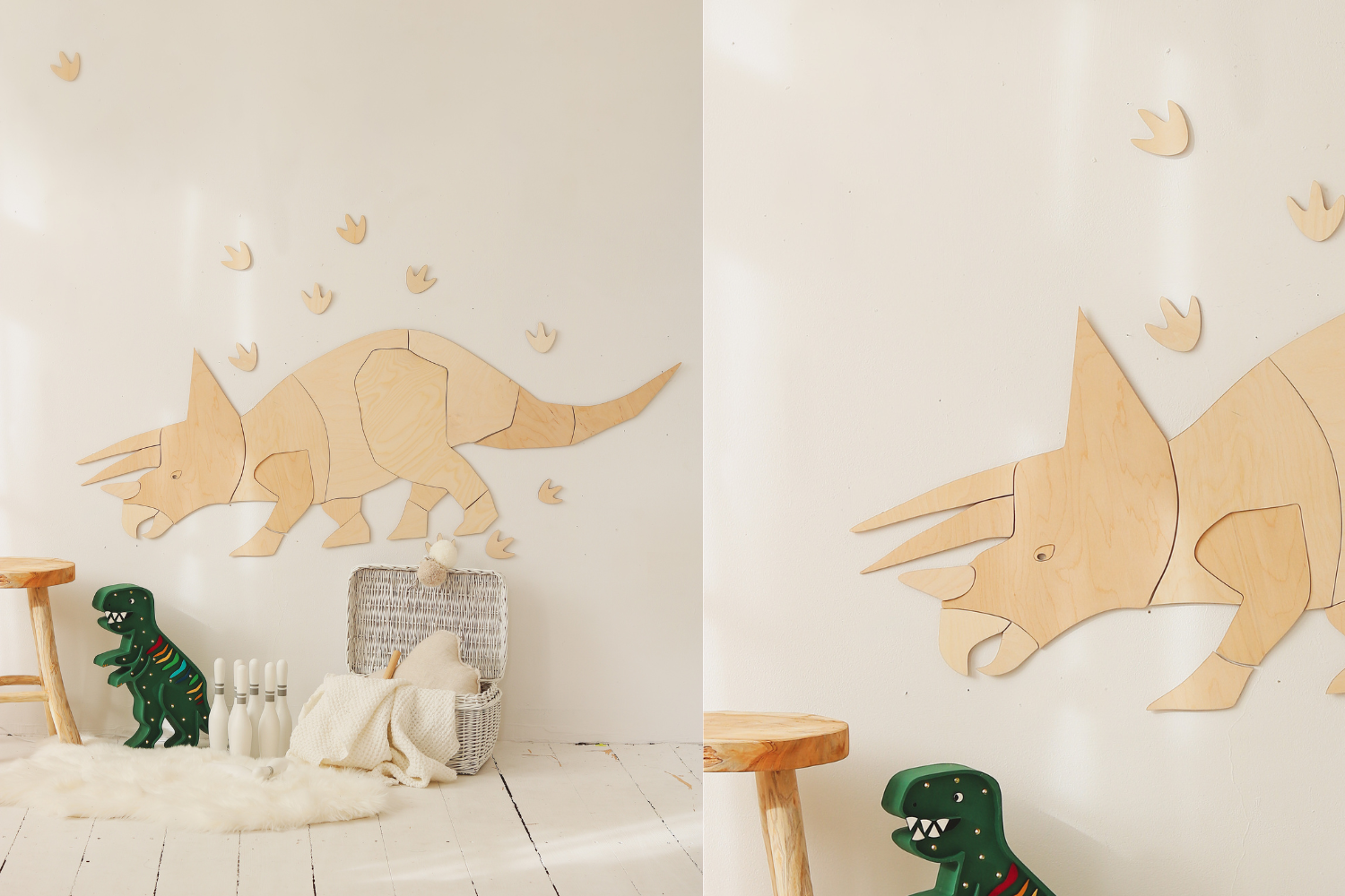 Decoración Mural Triceratops