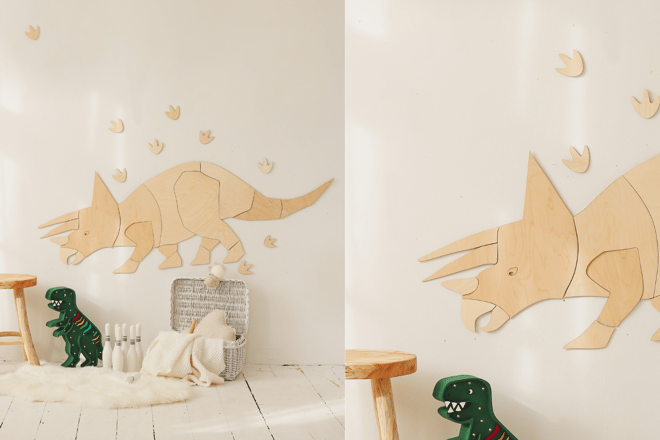Nástěnná Dekorace Triceratops