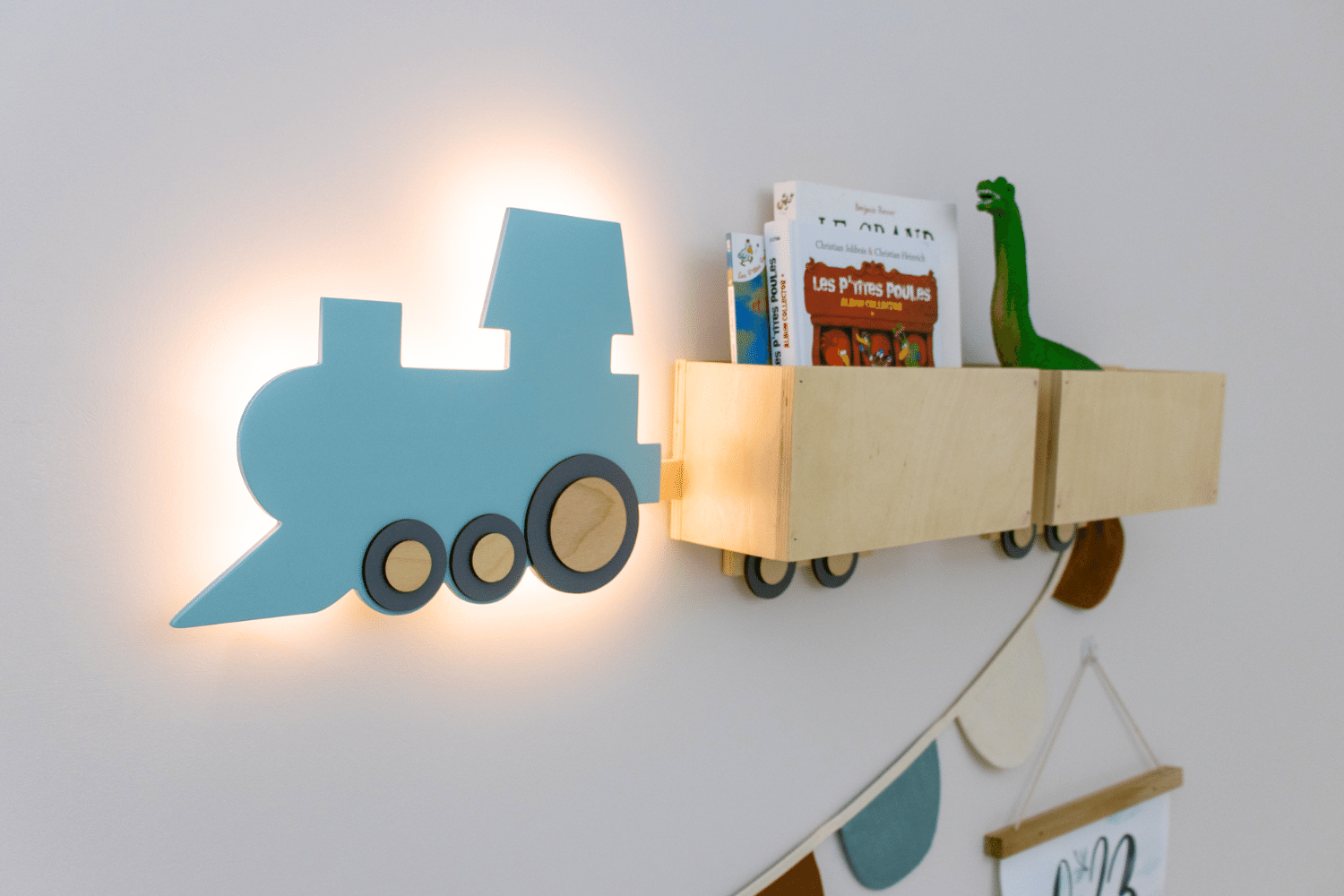 Train Shelf / Wall Lamp