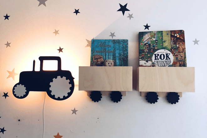 Polička/Lampa Traktor
