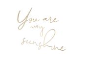 Wanddekoration- You Are My Sunshine