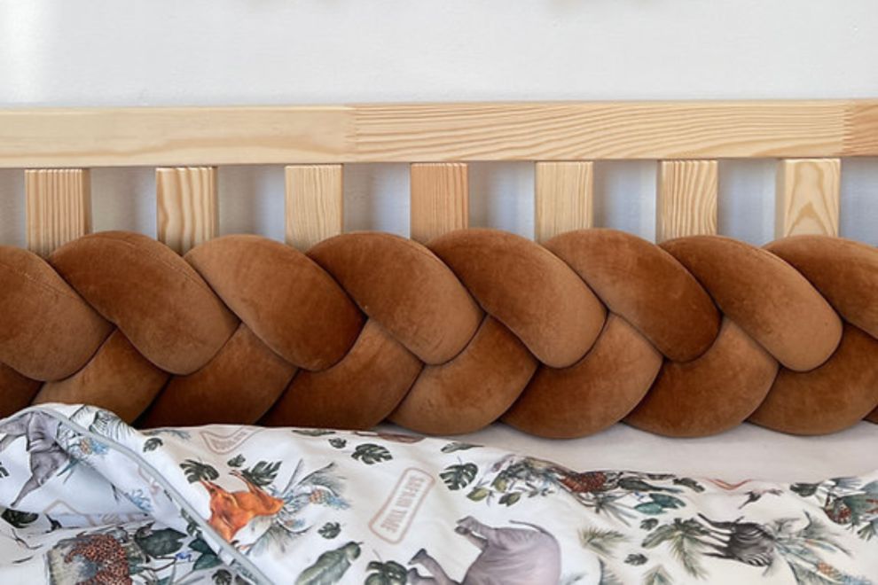 Cinnamon Bed Bumper - 3 Ropes
