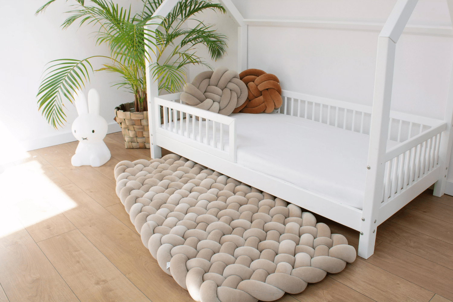 Braided Floor Mattress Cappuccino