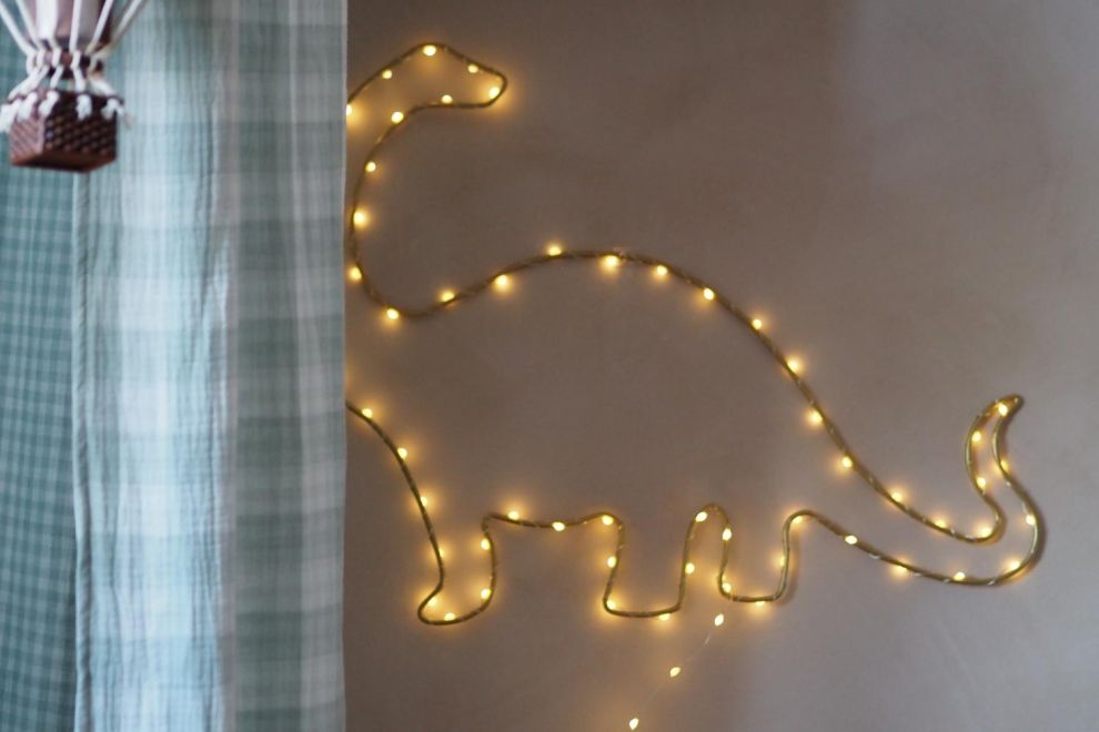 Metal Wire LED Light - Dinosaur Diplodocus
