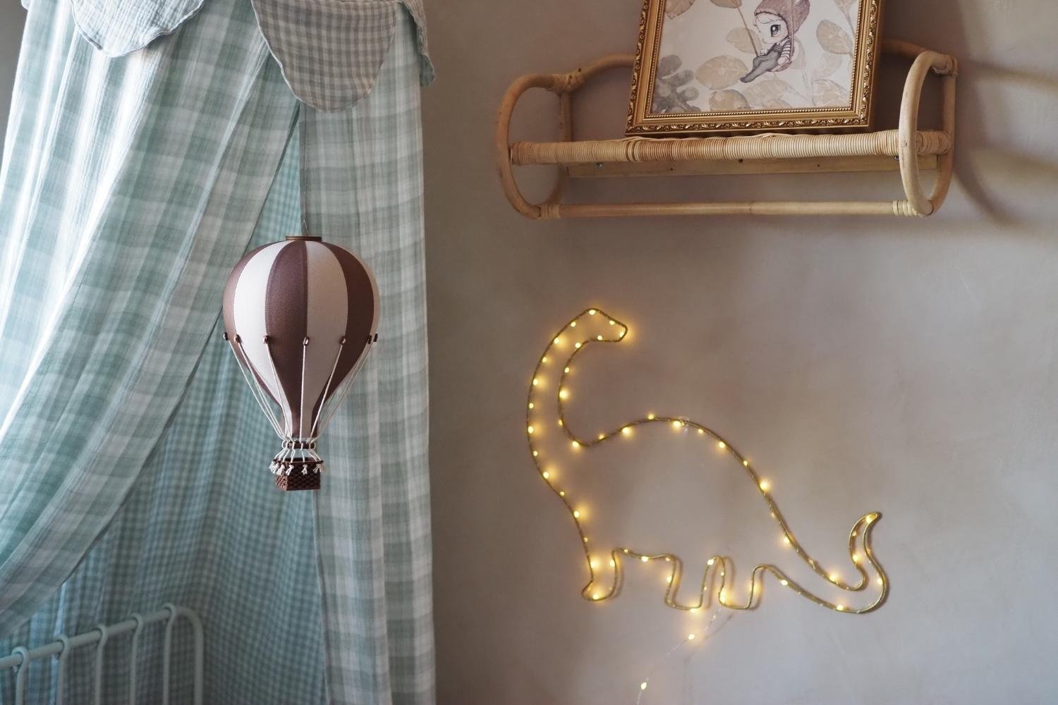 Beige & Brown Hot Air Balloon