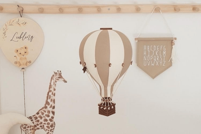 Horkovzdušný balón Beige & Écru