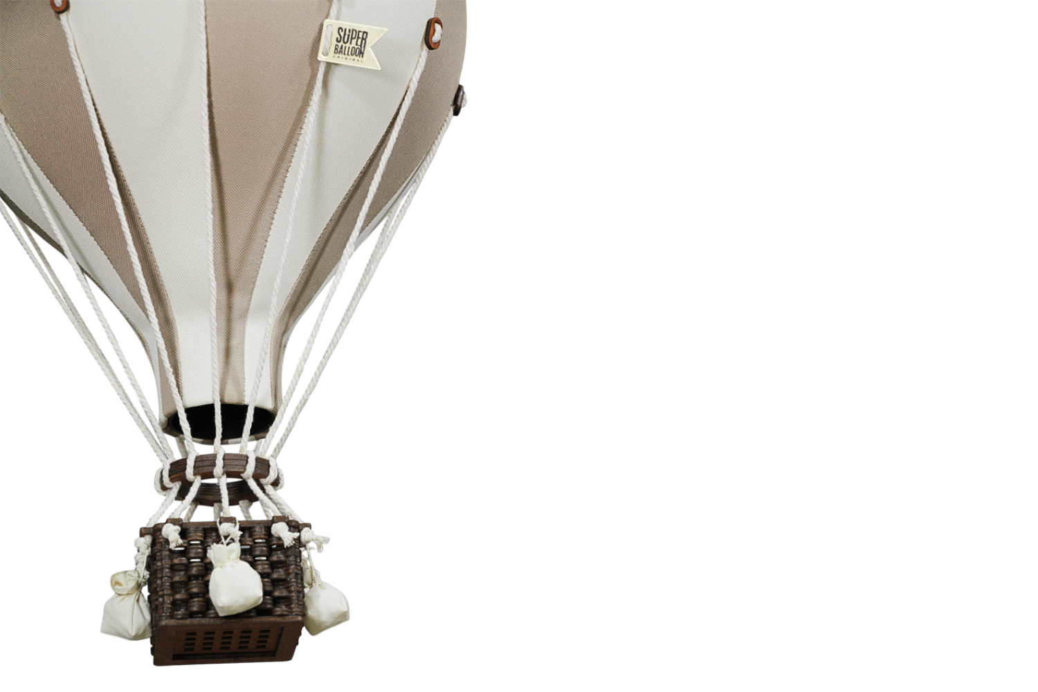 Beige & Ecru Hot Air Balloon