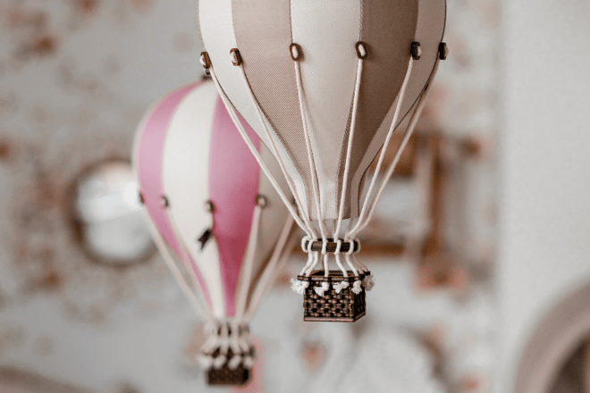 Teplovzdušný balón Dusty Pink - 9