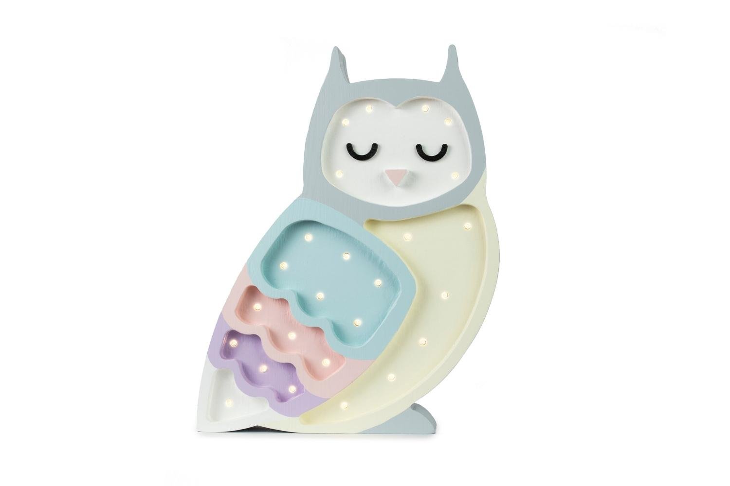 Little Lights Rainbow Owl Lamp