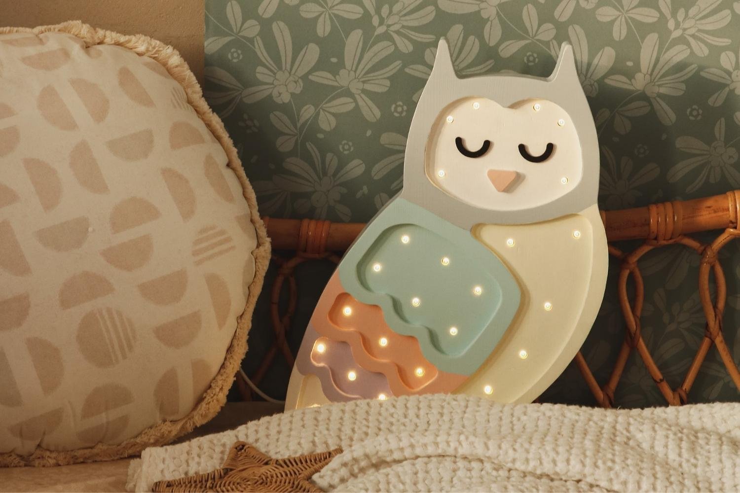 Little Lights Rainbow Owl Lamp