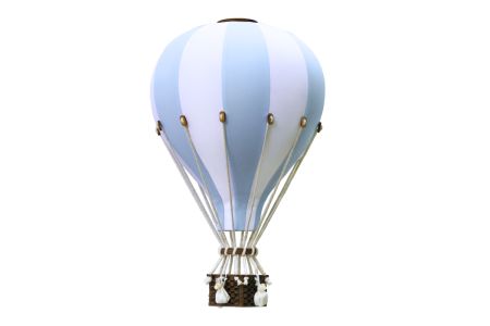 Babyblauer Heißluftballon