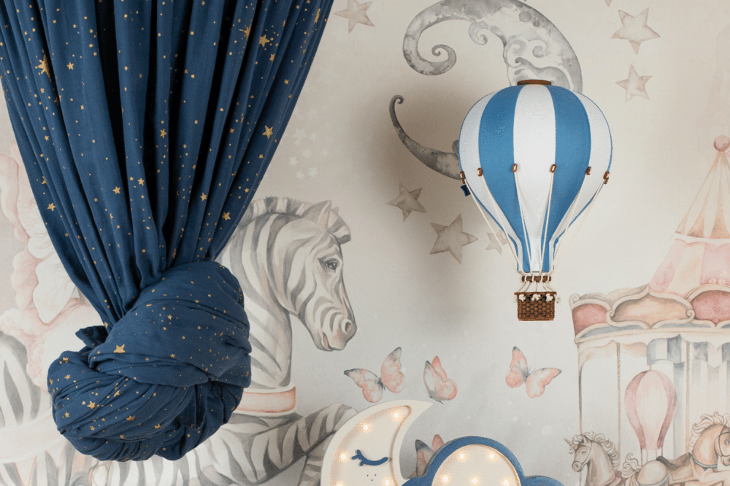 Dark Blue Hot Air Balloon