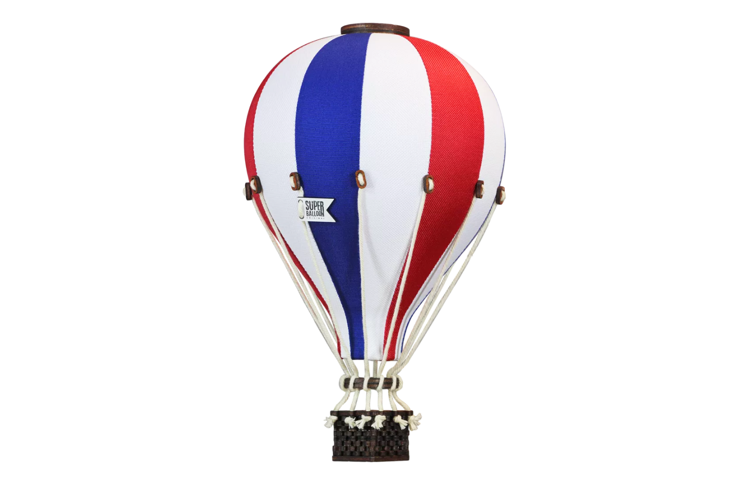 Red Blue & White Hot Air Balloon