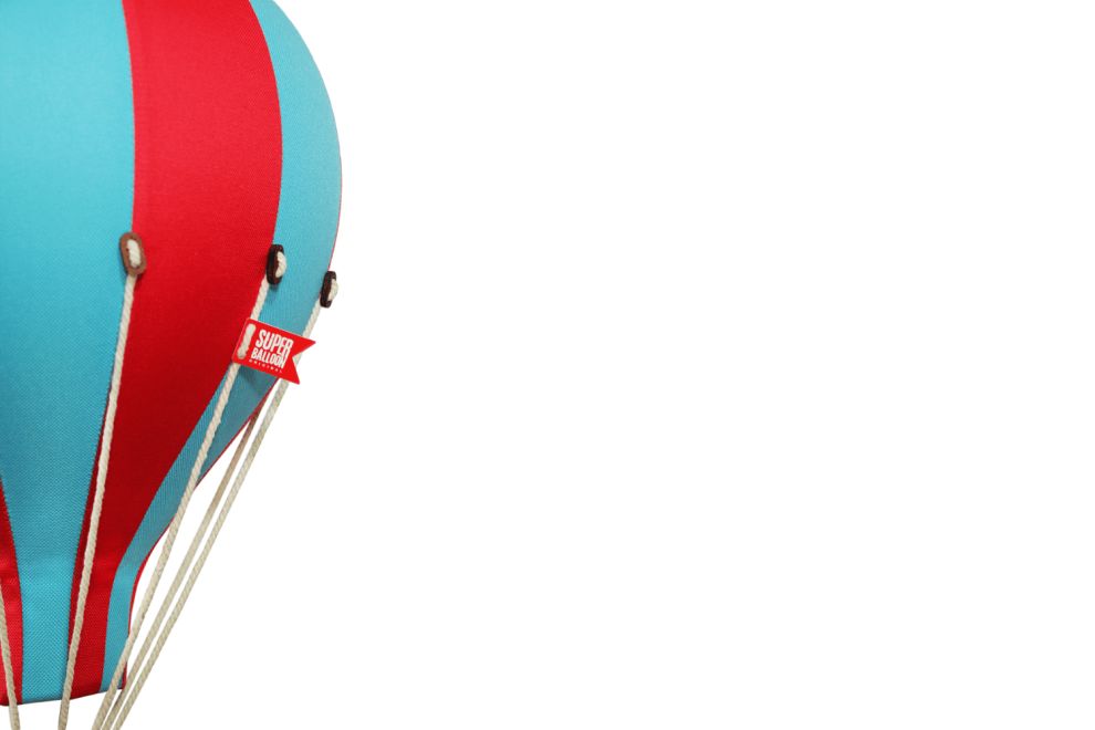 Red & Blue Hot Air Balloon