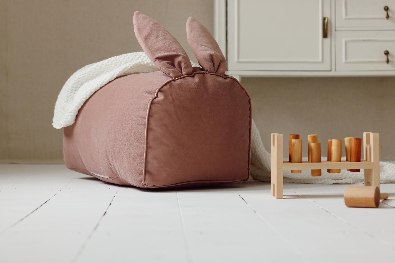 Velvet Dark Green Pouffe