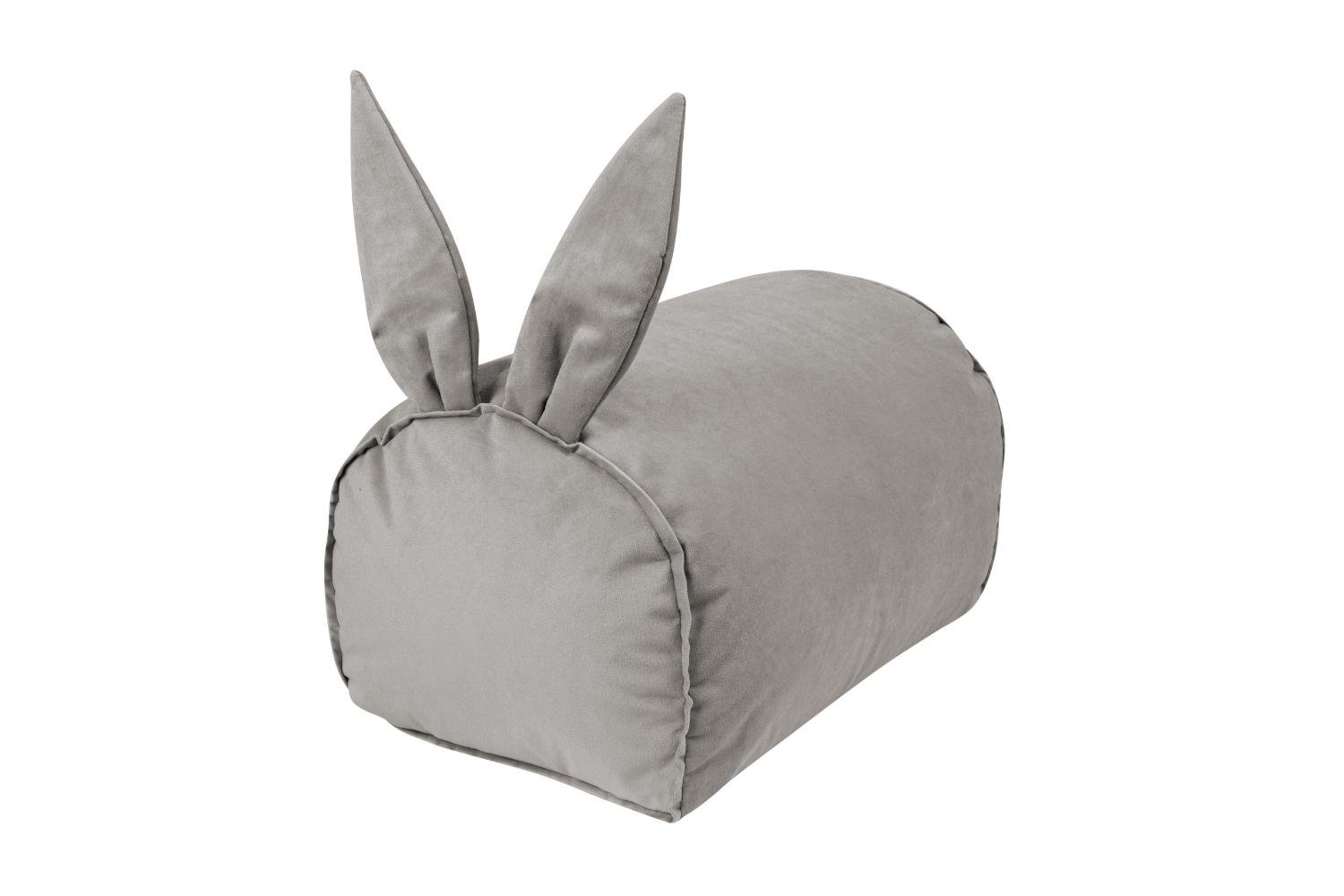 Pouf en Velours gray