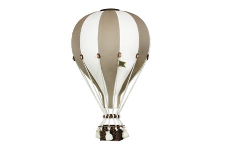 Beige & White Hot Air Balloon