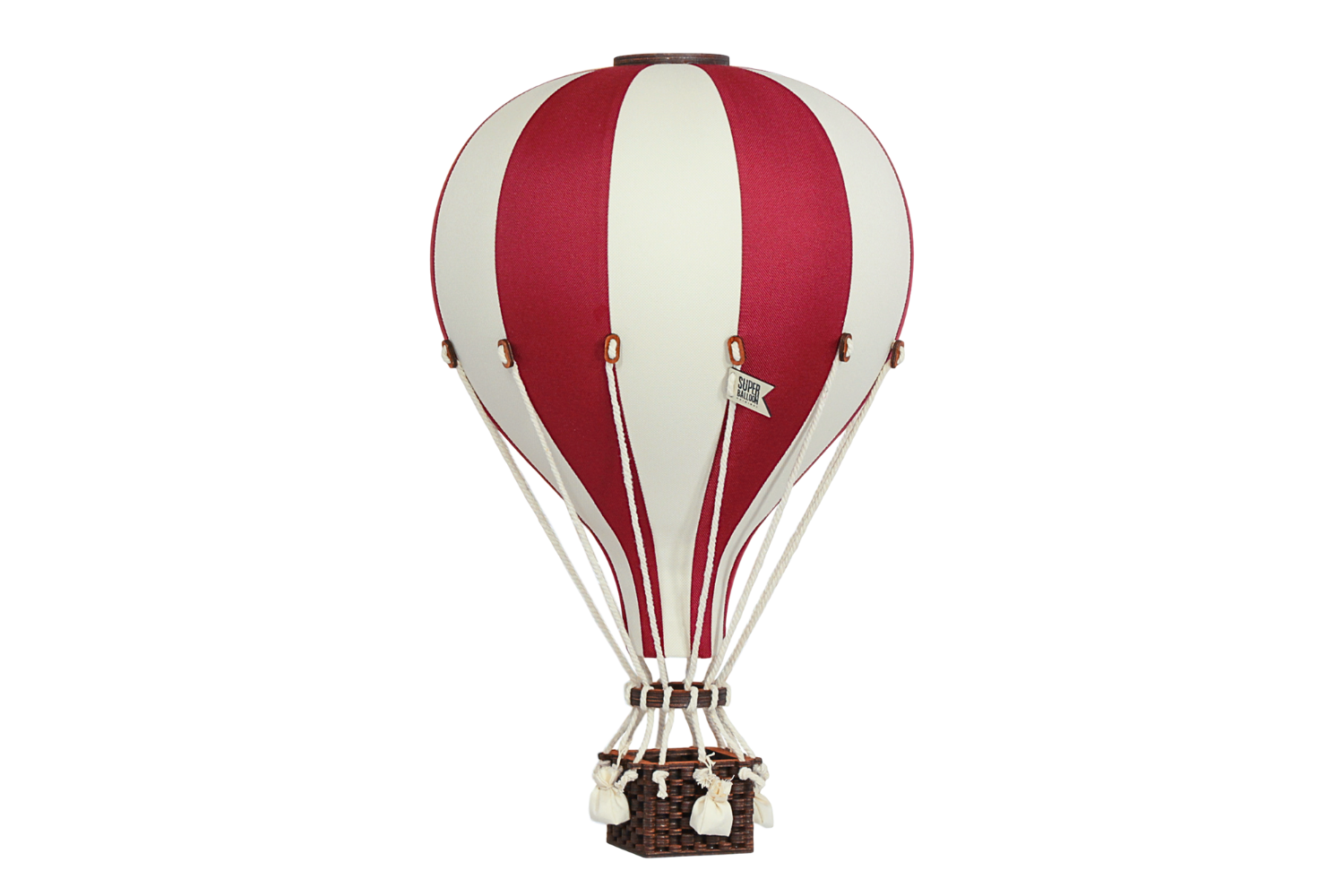 Burgundy & Ecru Hot Air Balloon