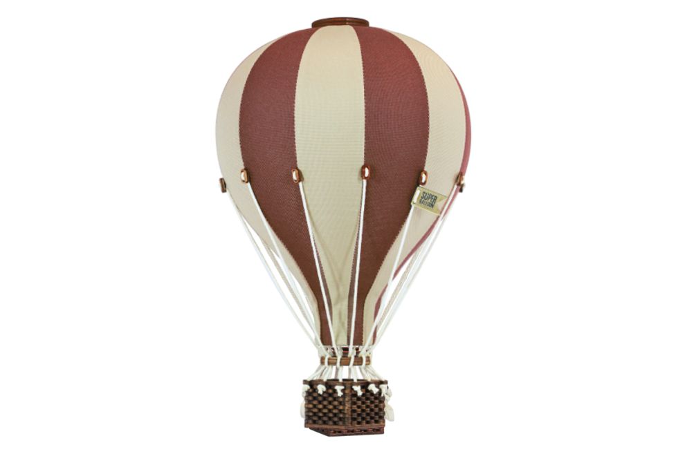 Beige & Brown Hot Air Balloon