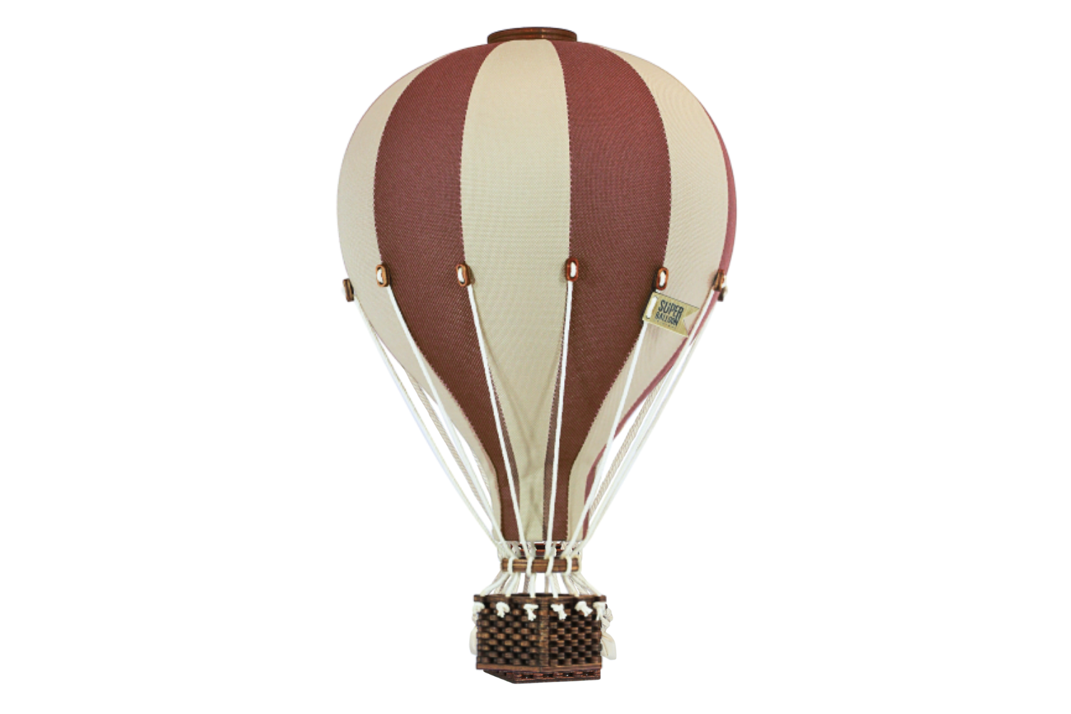 Globo aerostático Marrón y Beige