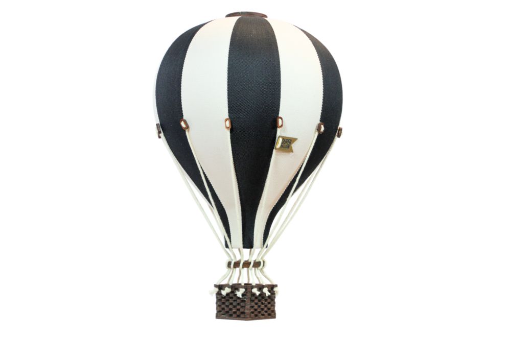 Black & Ecru Hot Air Balloon