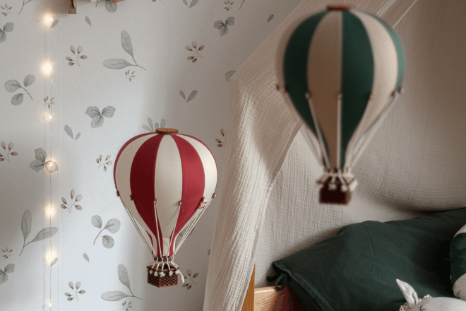 Bordo un ekrū krāsas gaisa balons - 6