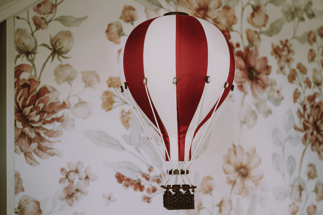 Bordo un ekrū krāsas gaisa balons - 5