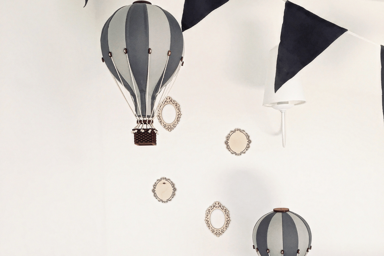 Dark Grey Hot Air Balloon