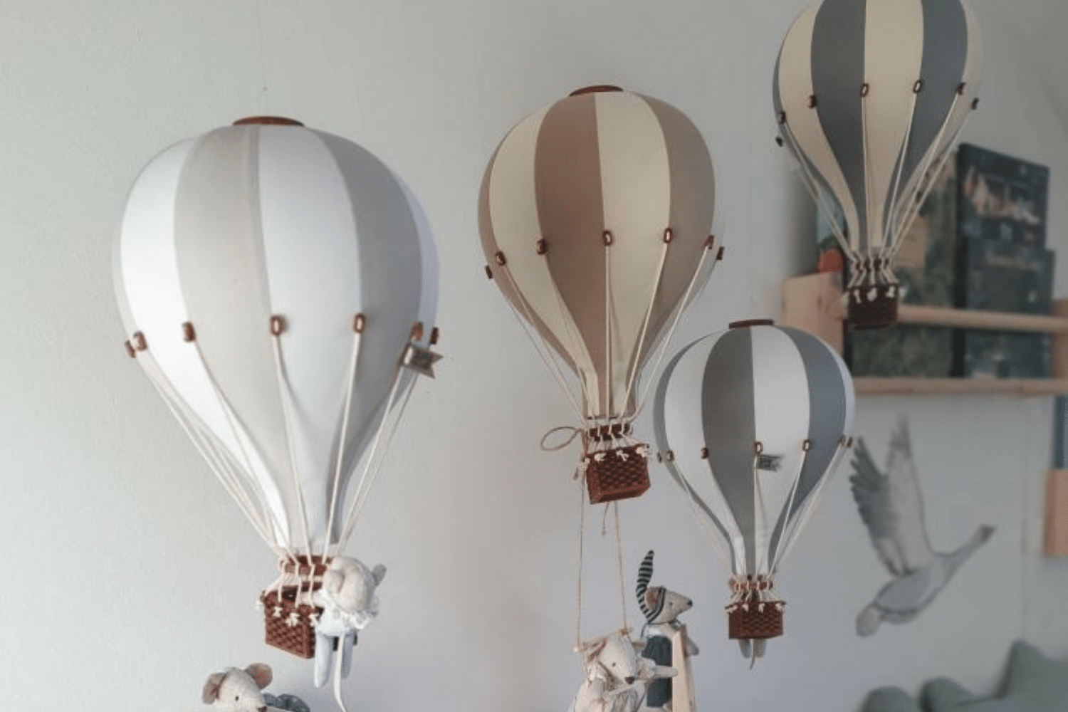 Light Grey Hot Air Balloon