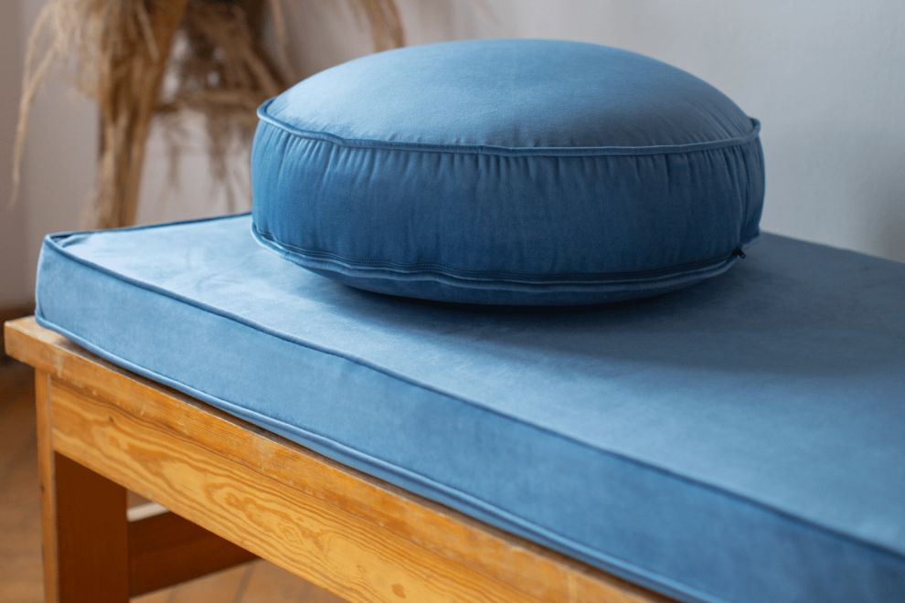 Colchón de Suelo de Terciopelo - Azul Marino
