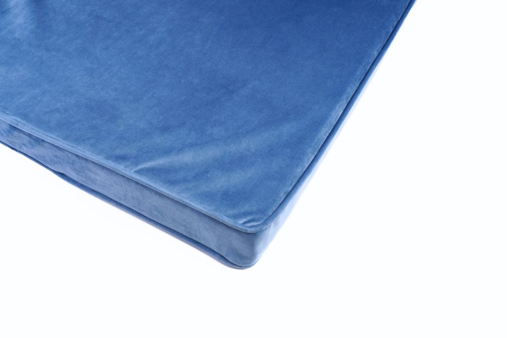Colchón de Suelo de Terciopelo - Azul Marino